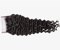 (4x4) HD Closure - Raw Burmese Curly