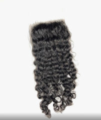 (4x4) HD Closure - Raw Burmese Curly