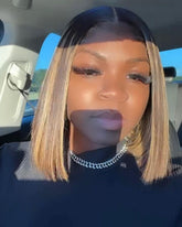 BOB WIGS (13X6) TRANSPARENT HIGHLIGHTED