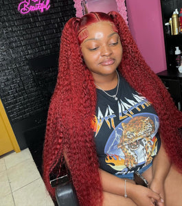 RUBY RED🍒 :COLORED WIGS (13x6) HD FULL FRONTAL WIGS