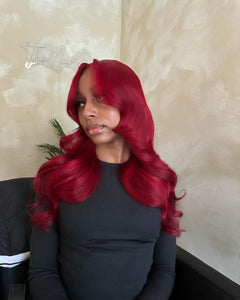 RUBY RED🍒 :COLORED WIGS (13x6) HD FULL FRONTAL WIGS