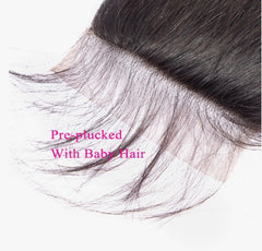 5X5 Straight Lace Closure