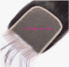 5X5 Straight Lace Closure