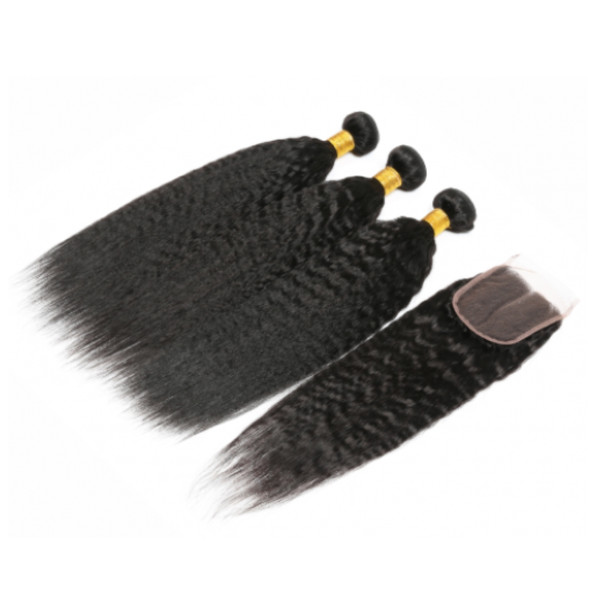 Kinky Straight Closure + Bundle Deal