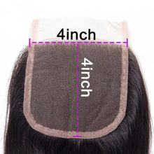 Load image into Gallery viewer, Brazilian Straight - HD Lace line closure + bundles